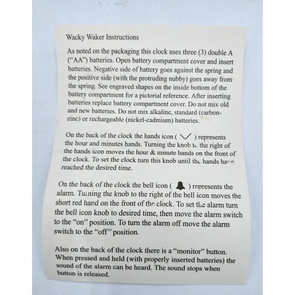 Wacky Wakers BULL FROG Mark Feldstein Alarm Clock Croak Sound NEW OPEN BOX - Picture 9 of 12